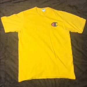Yellow champion shirt size large